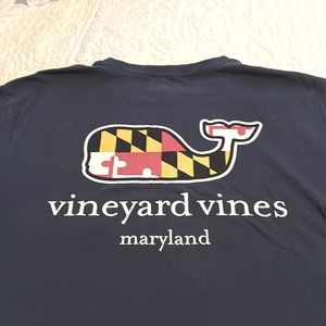 MD Flag logo Vineyard Vines Shirt sleeve crew neck tee